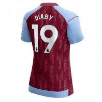 Dres Aston Villa Moussa Diaby #19 Domáci pre Ženy 2023-24 Krátky Rukáv